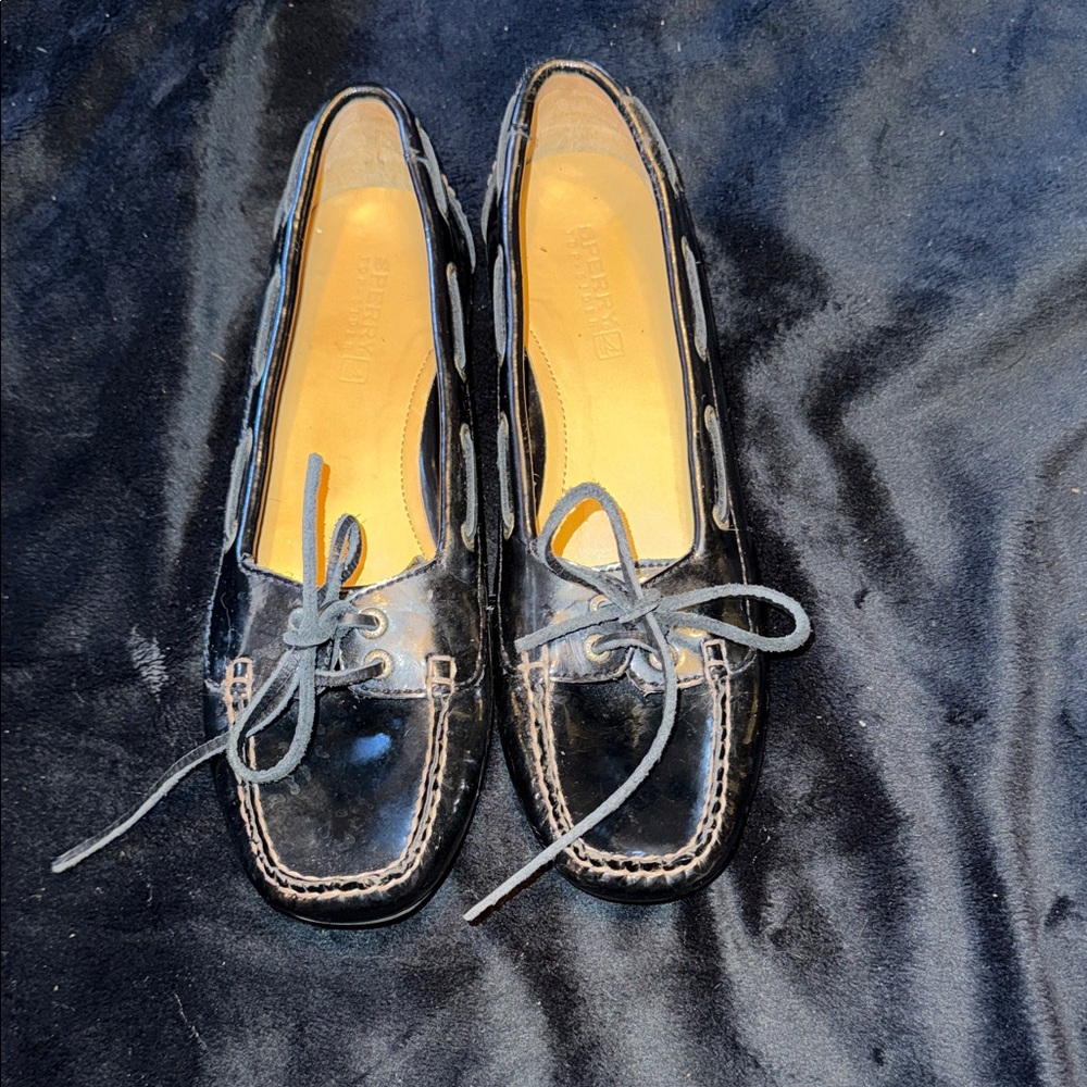 Sperry Tip Sider Patent Leather Bow Loafers - Women's Casual Dress Shoes🍀